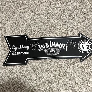 Jack Daniel's Black and White Directional Sign